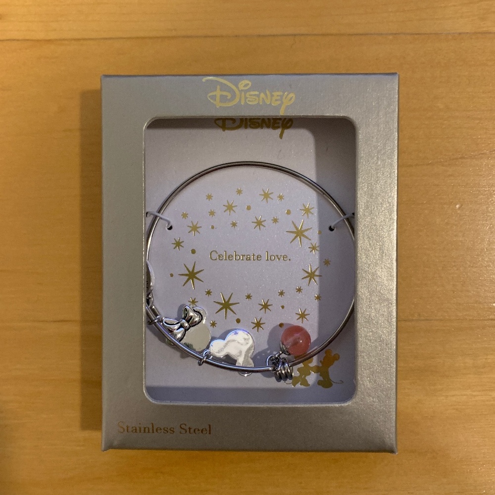 NEW Women Alex and Ani Disney themed bracelet - Mickey and Minnie charms